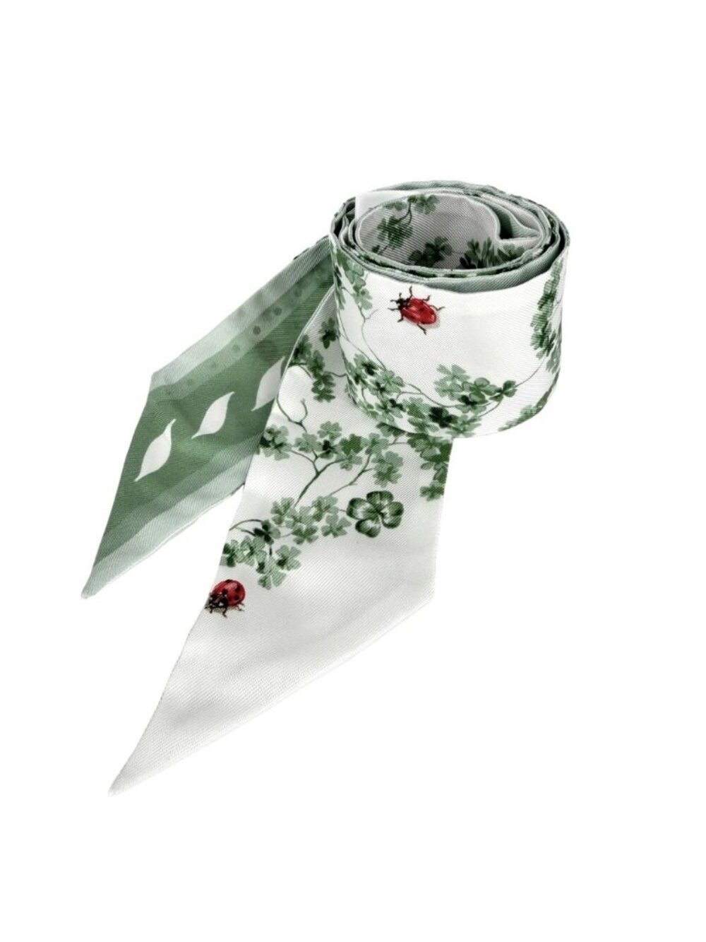 Dior Scarf Mitzah Clover Silk Green White